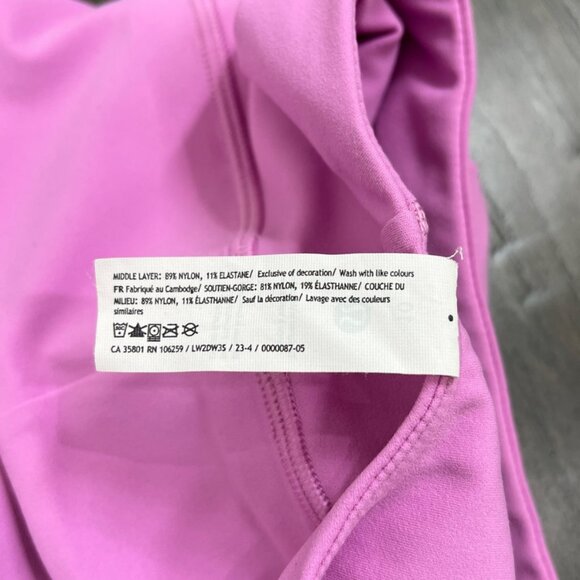 Lululemon Align V-Neck Bra *Light Support, A/B Cup Dahlia Mauve - Picture 6 of 6